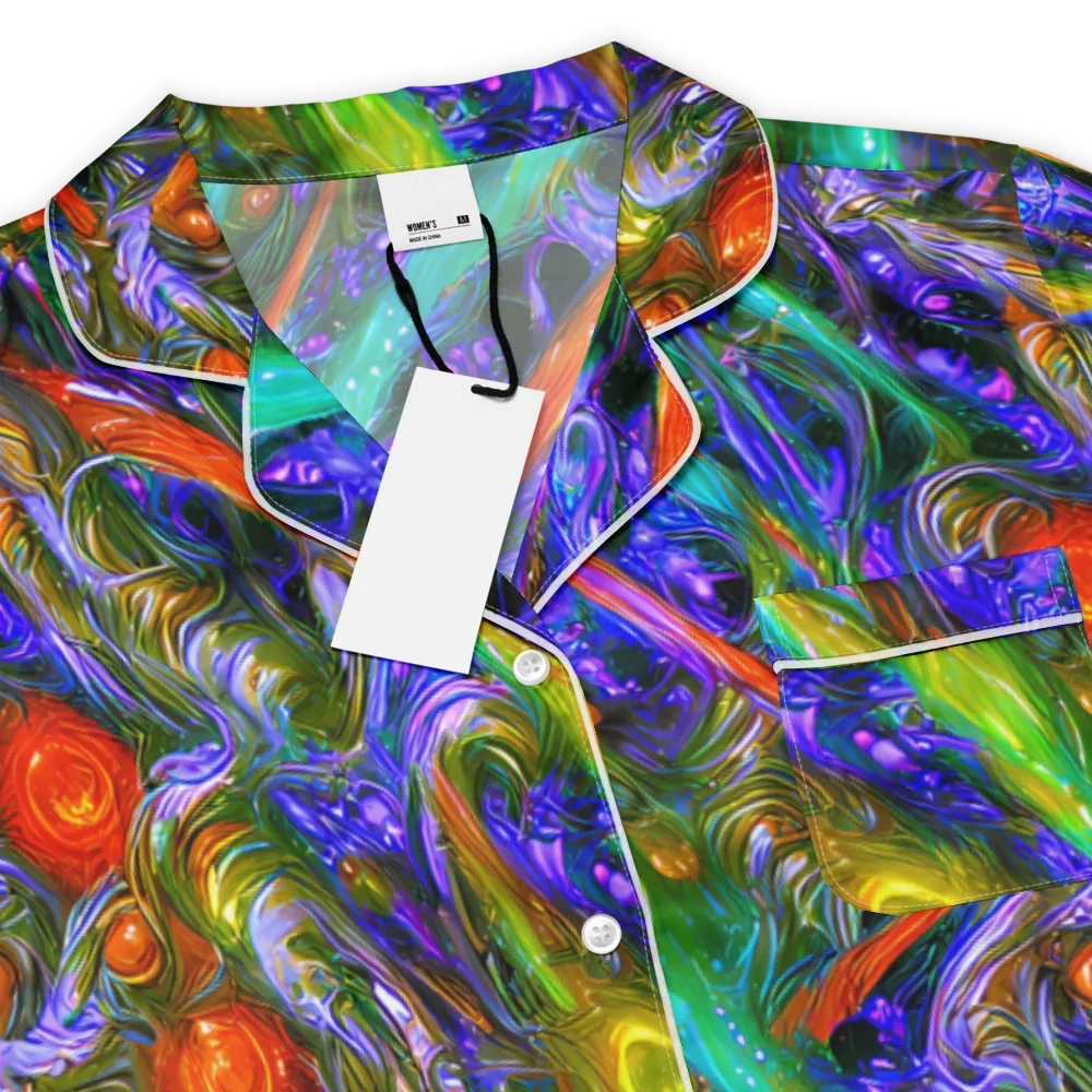 Turbulent Prism on Women's Short Sleeve Pajama Top — Product details