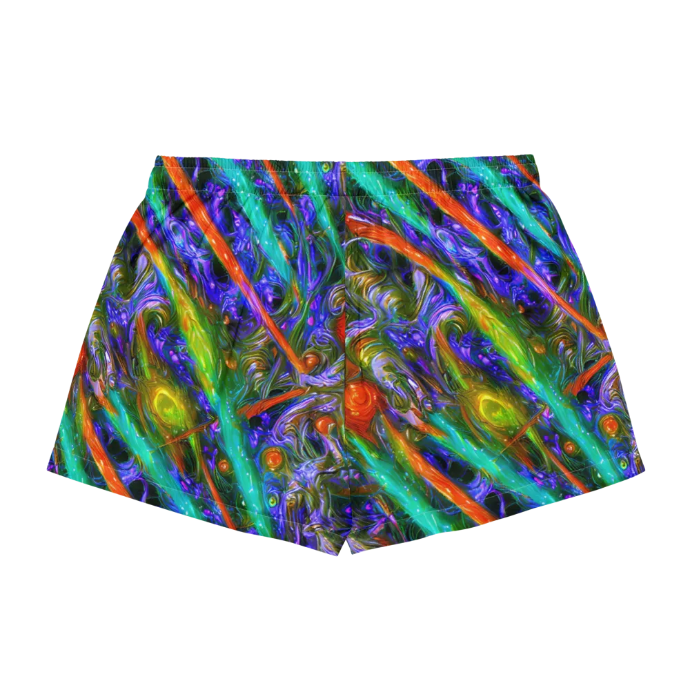 Turbulent Prism on Women's Pajama Shorts — Back