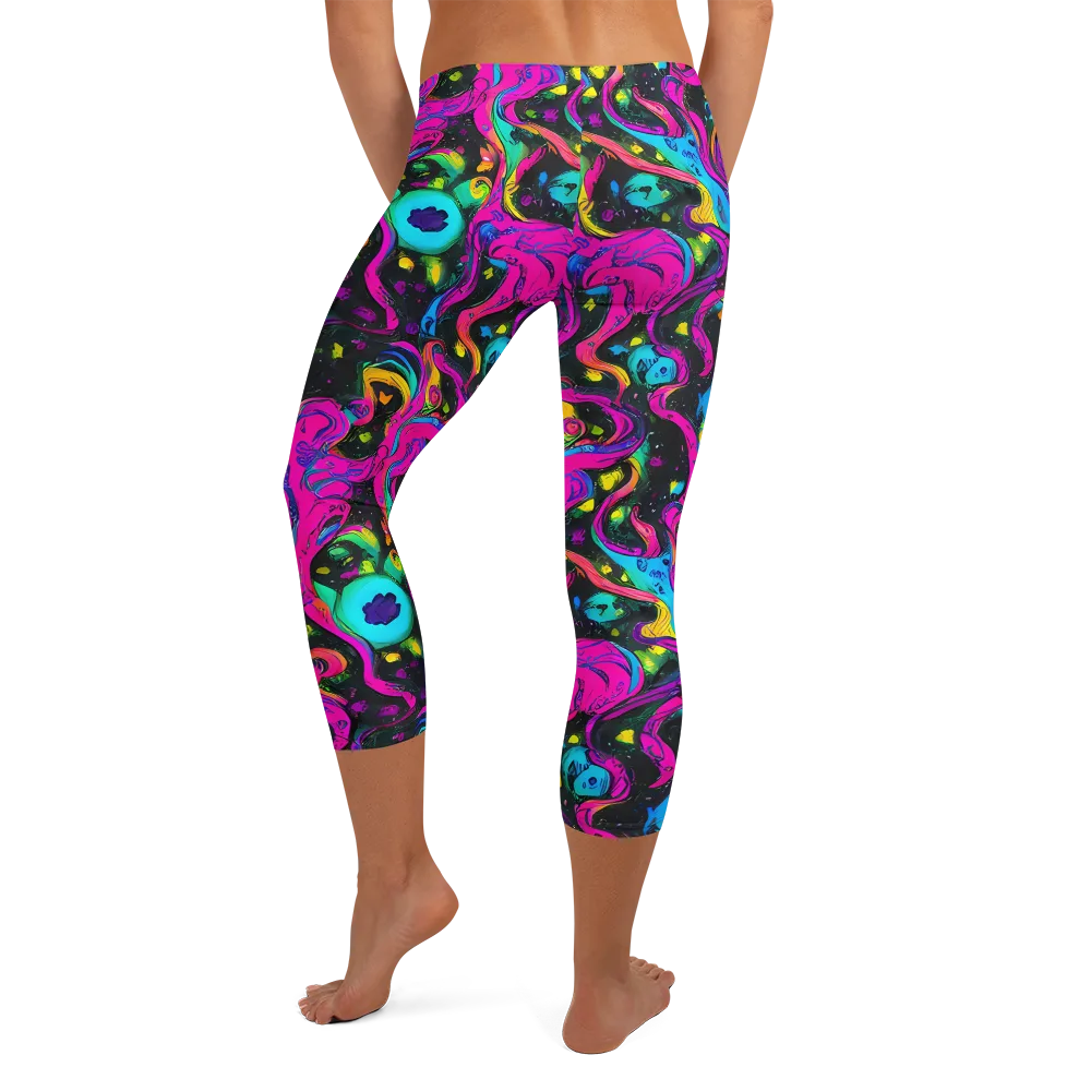 Afterdark Flow on Capri Leggings — Back