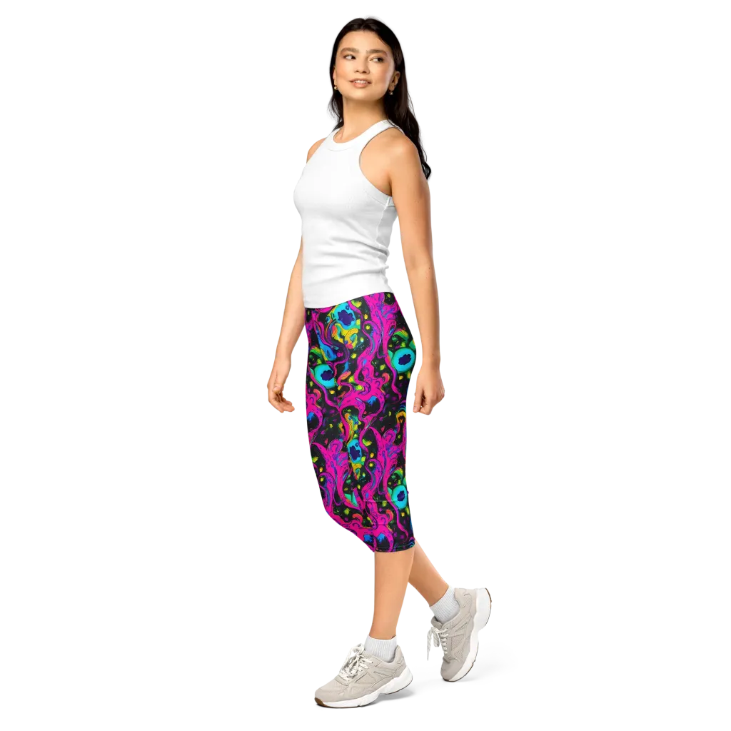 Afterdark Flow on Capri Leggings — Left Front