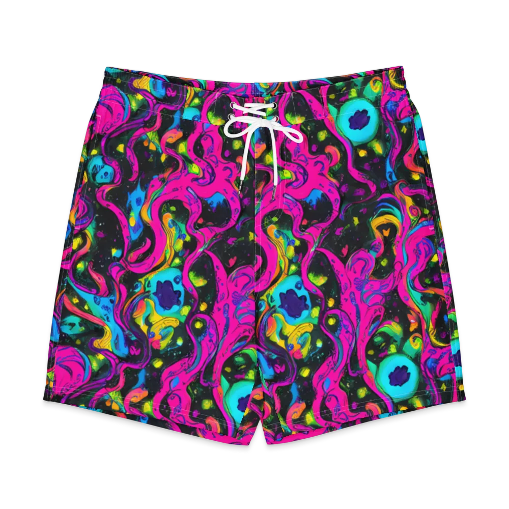 Afterdark Flow on Men's Board Shorts — Front