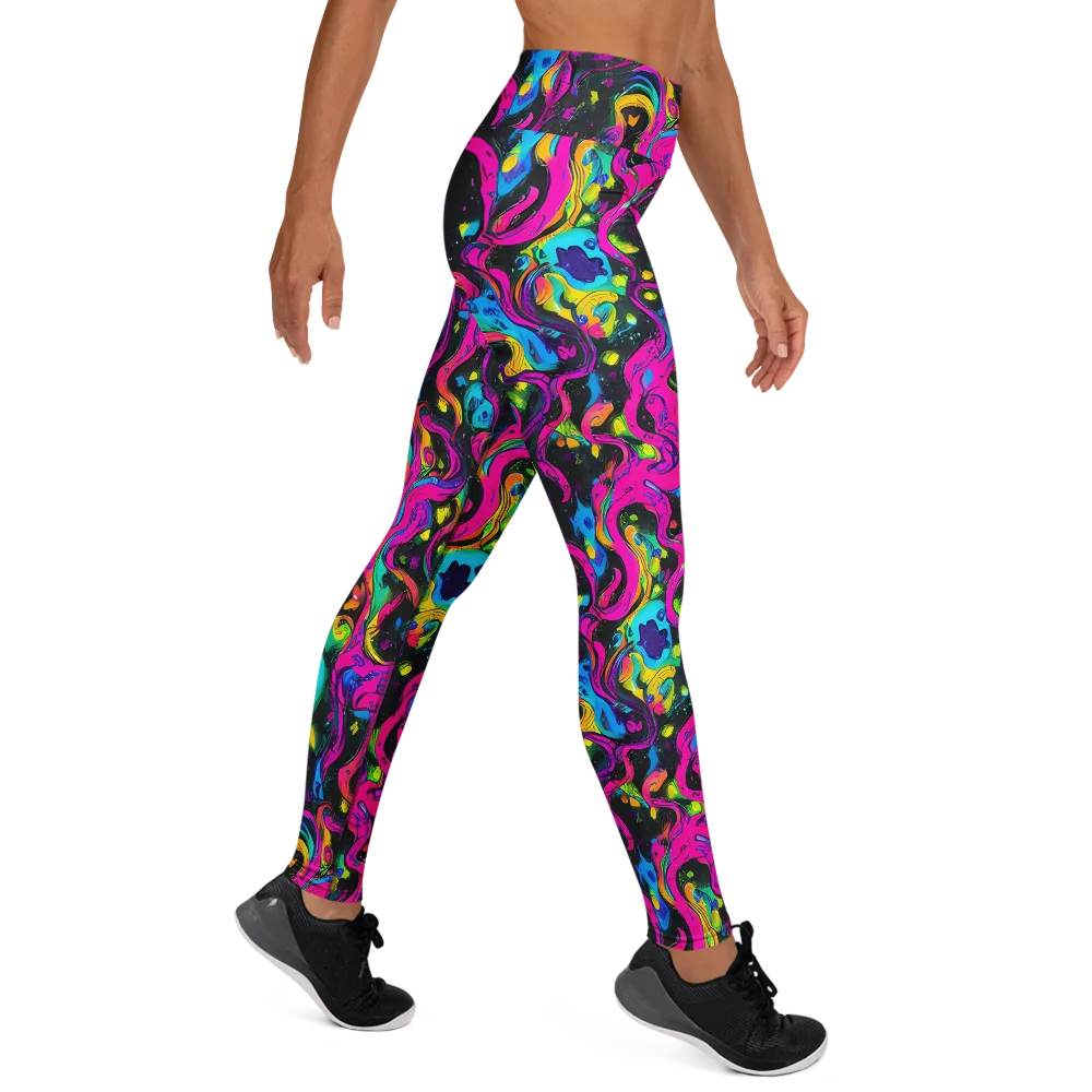 Afterdark Flow on Yoga Leggings — Right
