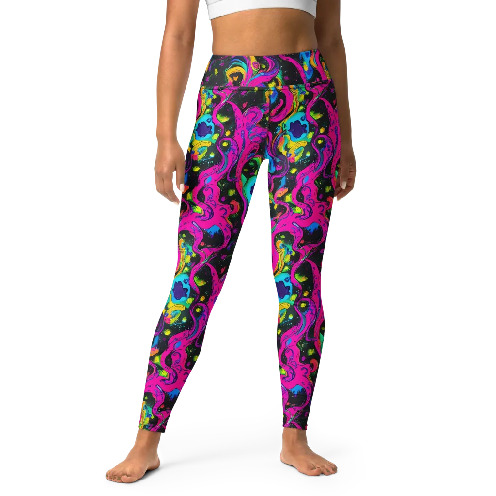 Afterdark Flow on Yoga Leggings — Front