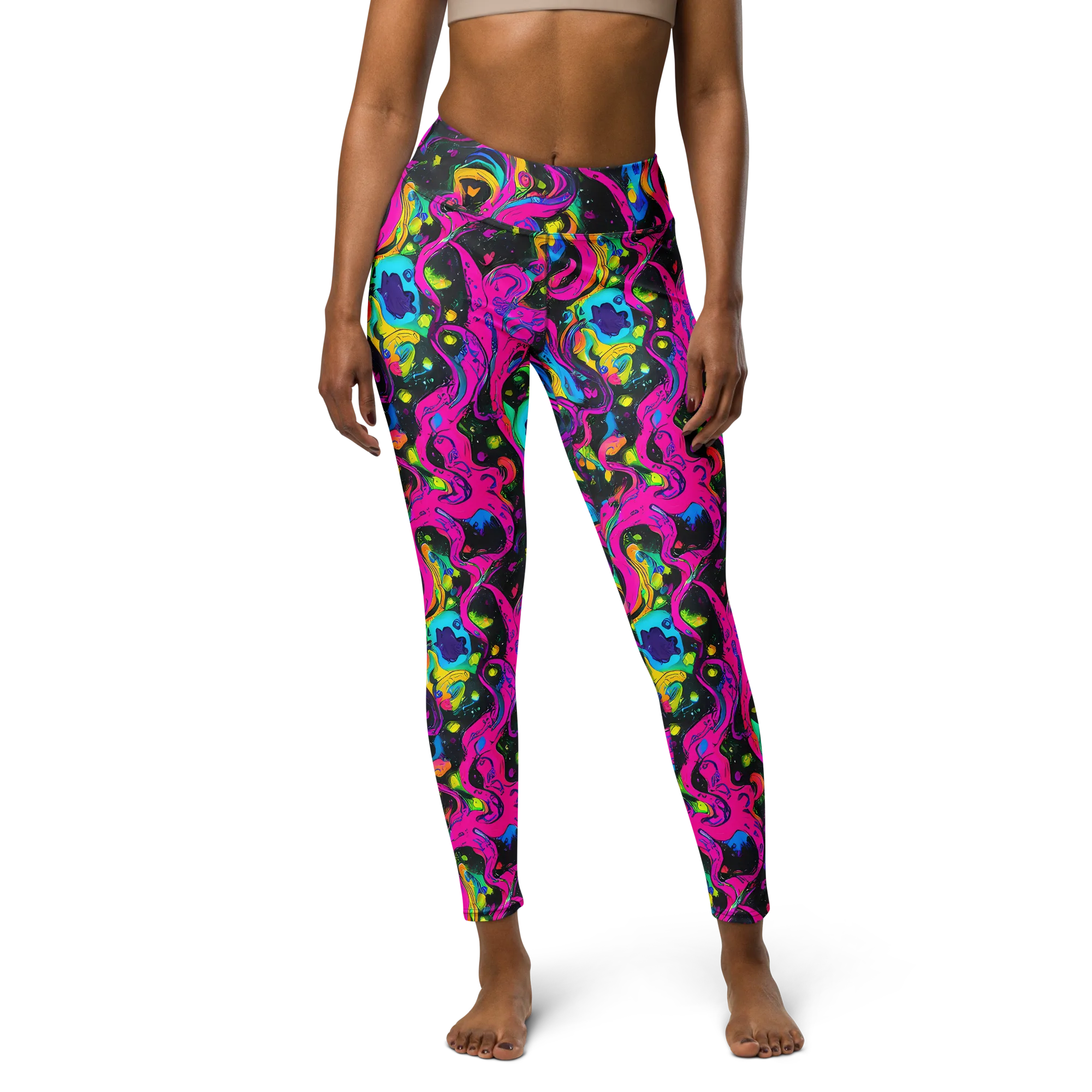 Afterdark Flow on Yoga Leggings — Front