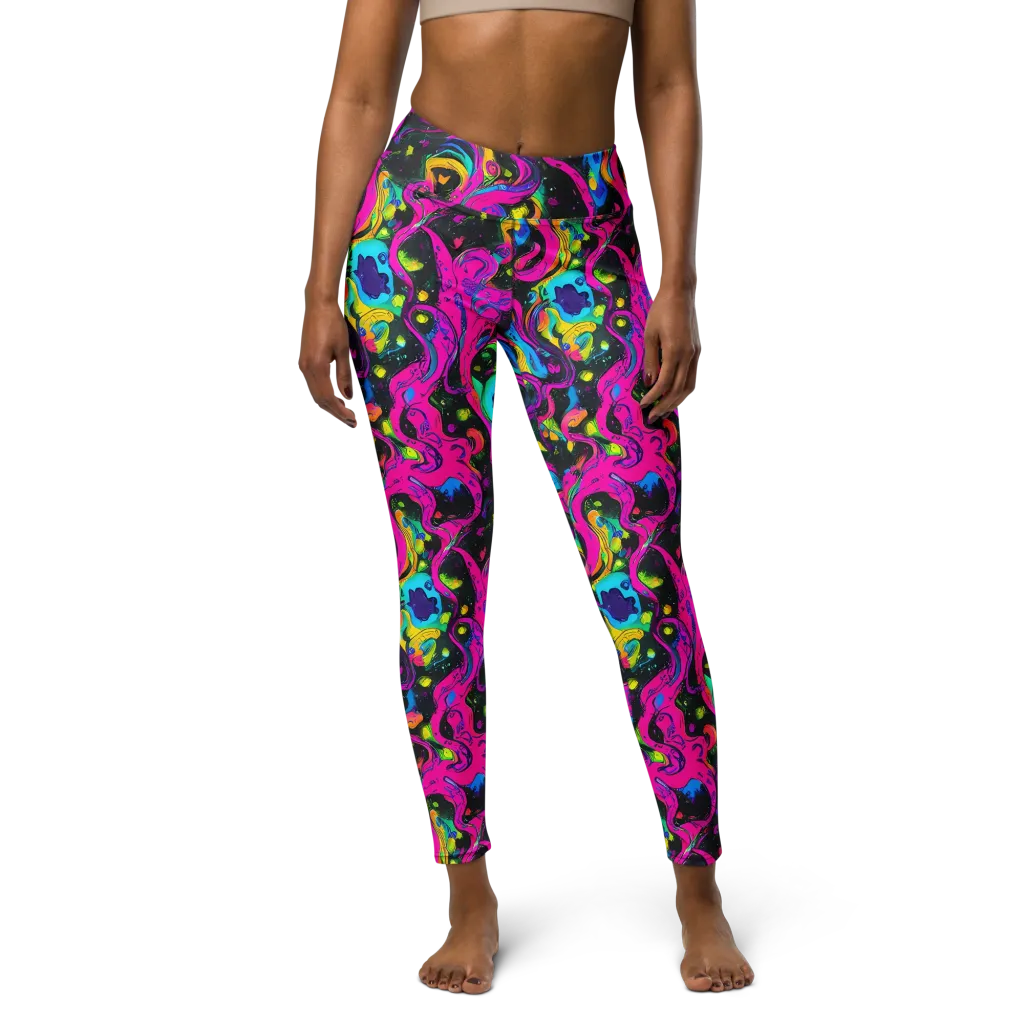 Afterdark Flow on Yoga Leggings — Front