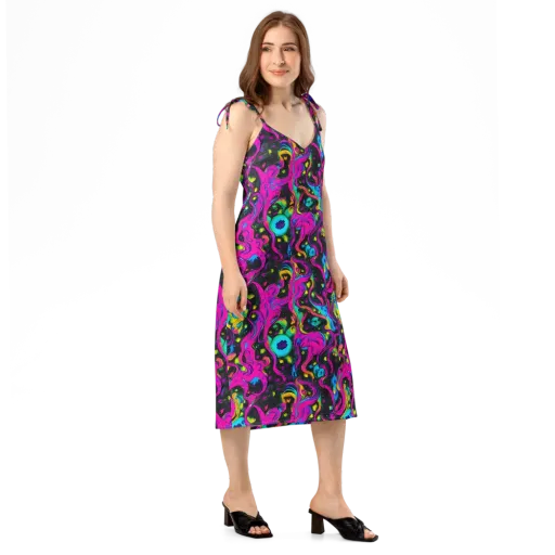 Afterdark Flow on a Slip Dress