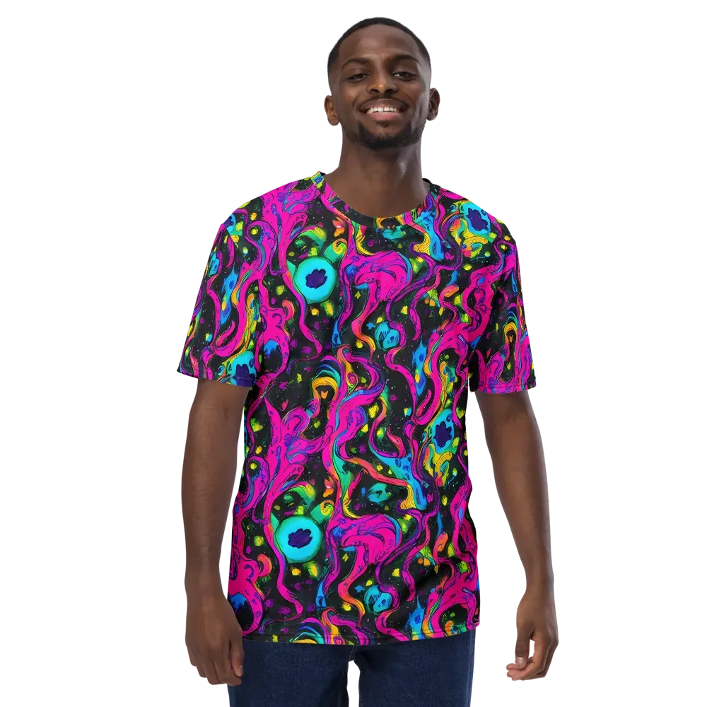 Afterdark Flow on Men's Crew Neck T-Shirt — Front