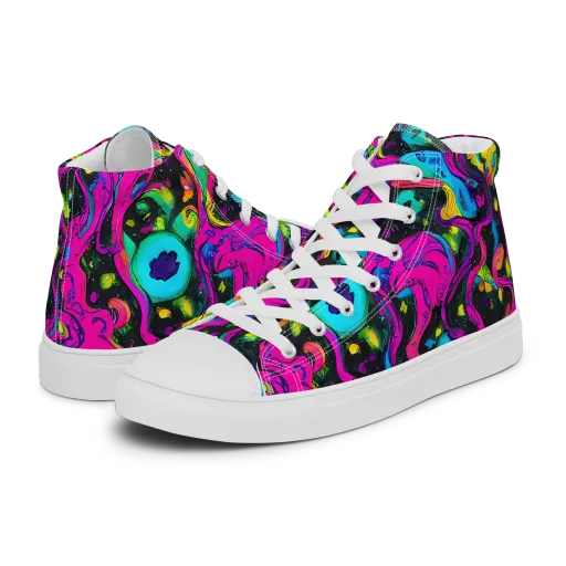 Afterdark Flow on a Women's High Top Canvas Shoes