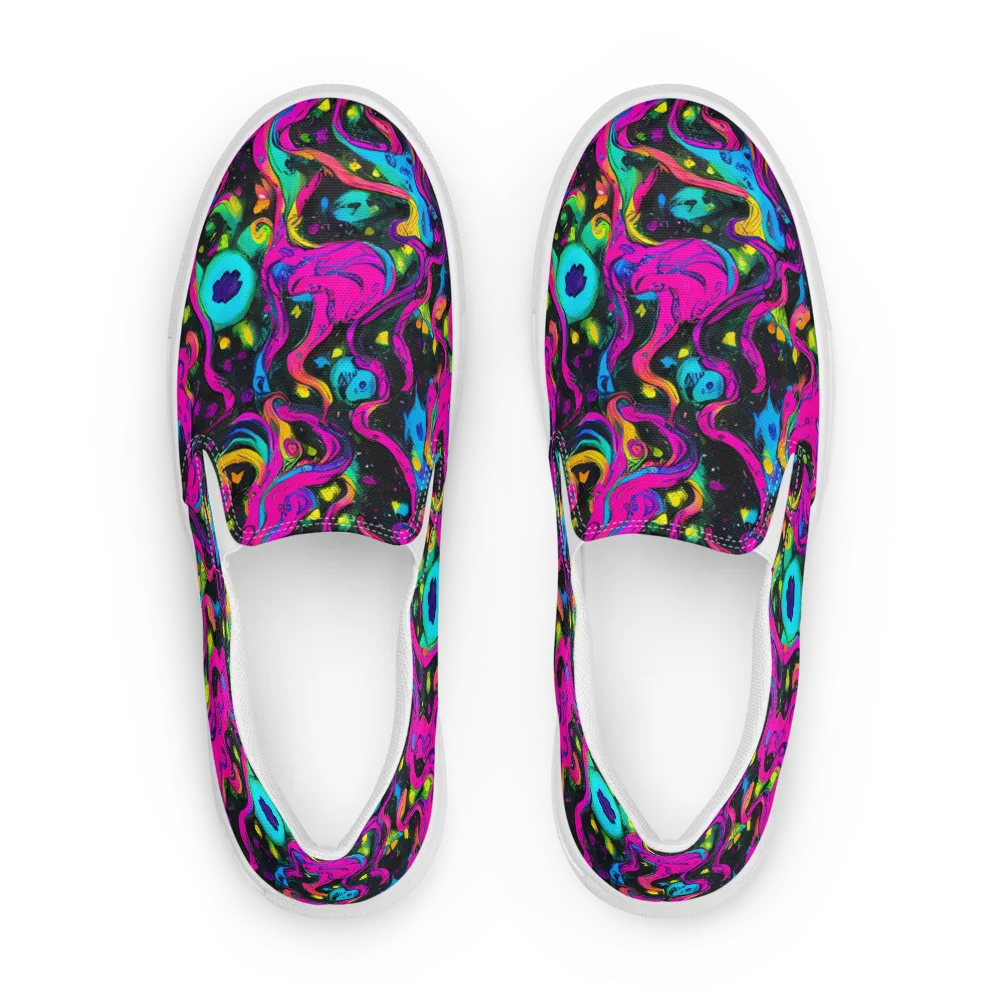 Afterdark Flow on Men's Slip-On Canvas Shoes — Front