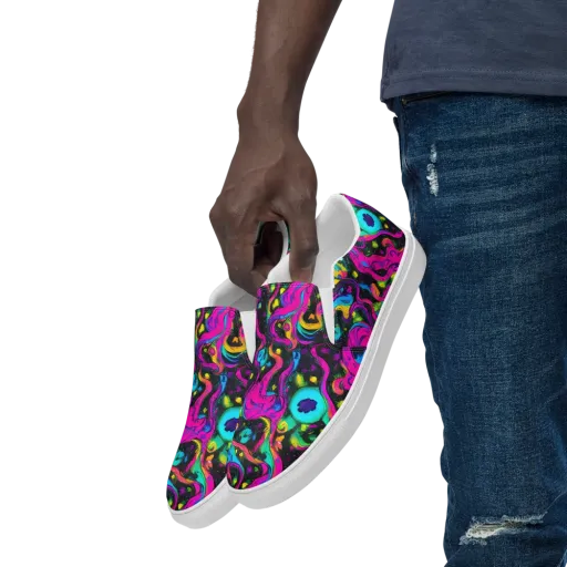 Afterdark Flow on a Men's Slip-On Canvas Shoes