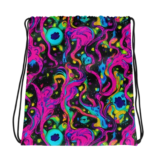 Afterdark Flow on a Drawstring Bag