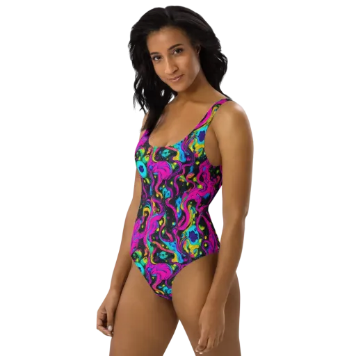 Afterdark Flow on a One-Piece Swimsuit