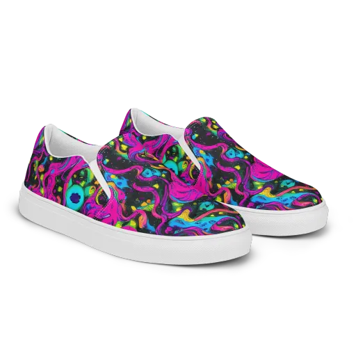 Afterdark Flow on a Women's Slip-On Canvas Shoes