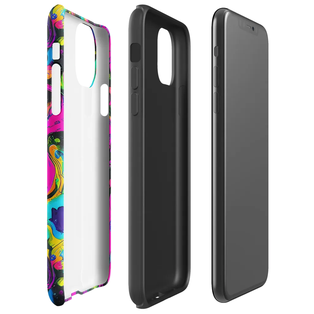 Afterdark Flow on Tough Case for iPhone® — Right