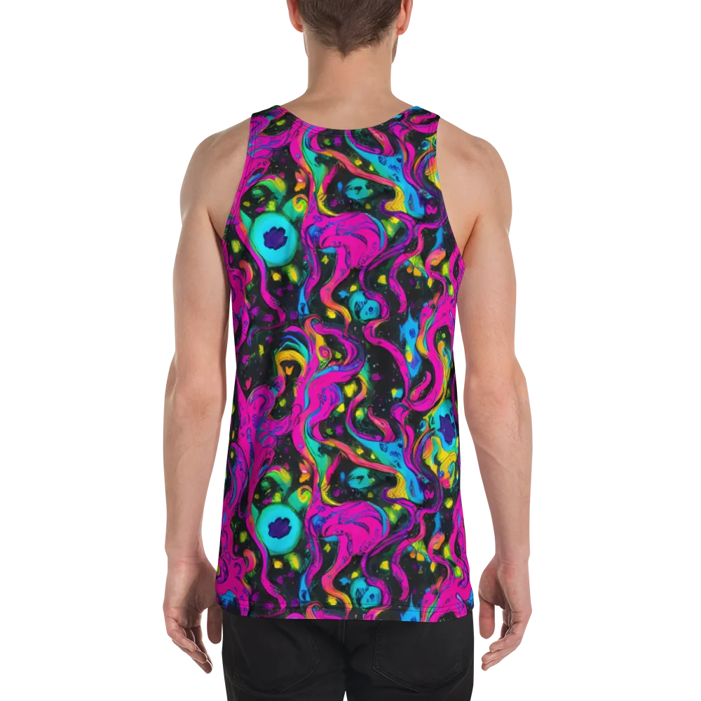 Afterdark Flow on Men's Tank Top — Back