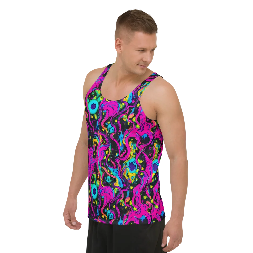 Afterdark Flow on Men's Tank Top — Left Front