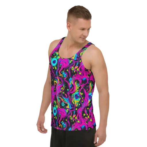 Afterdark Flow on a Men's Tank Top