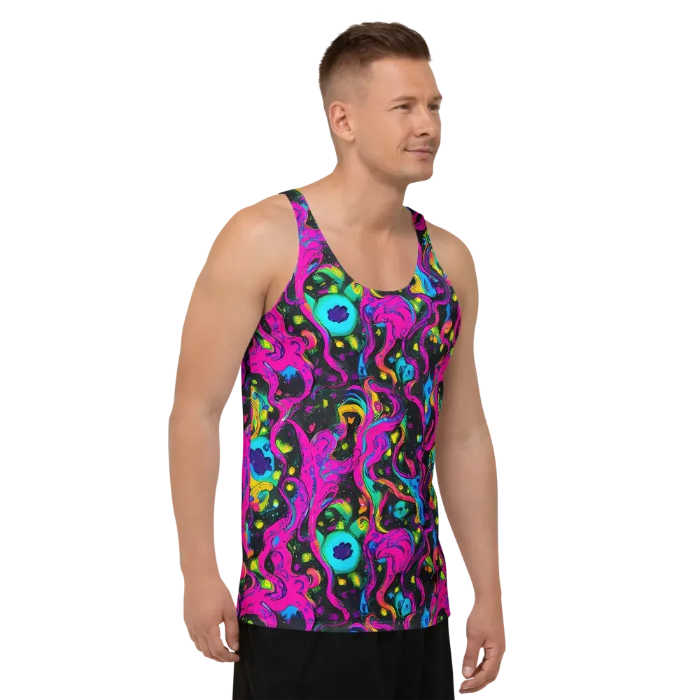 Afterdark Flow on Men's Tank Top — Right Front