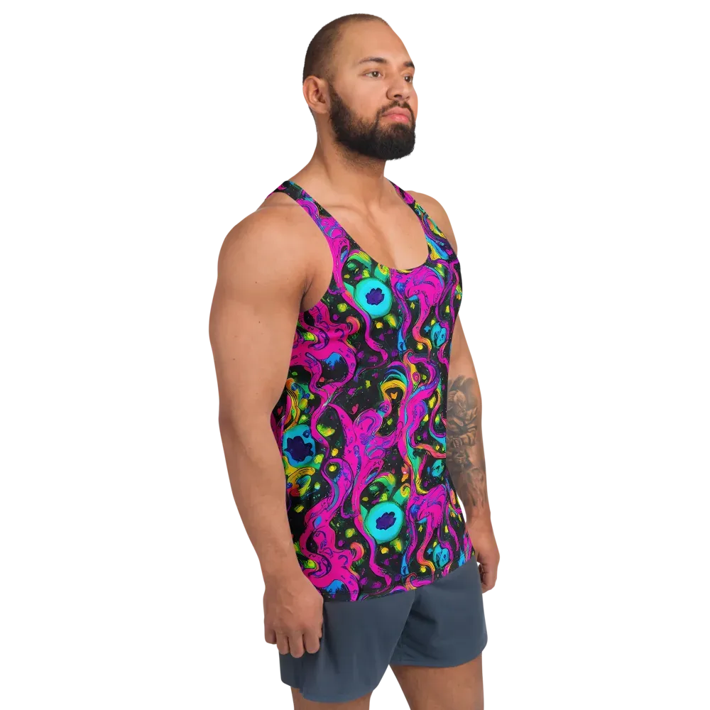 Afterdark Flow on Men's Tank Top — Right Front