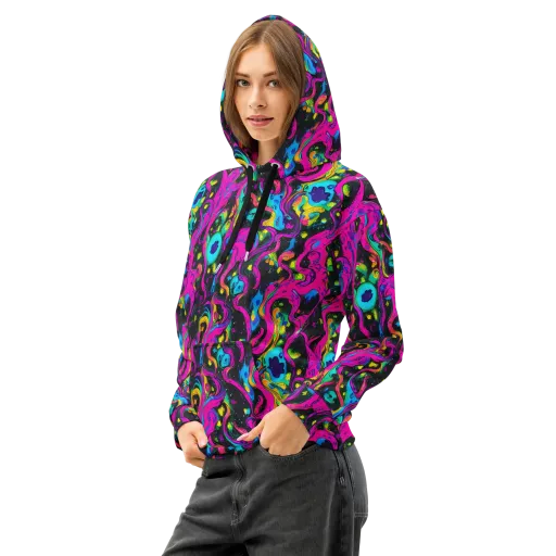 Afterdark Flow on a Cotton Hoodie