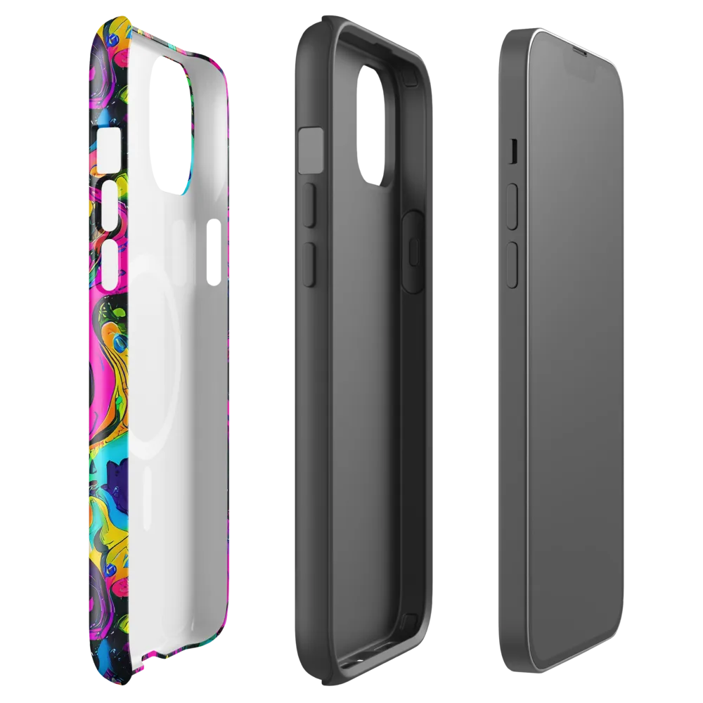 Afterdark Flow on MagSafe Tough Case for iPhone® — Front