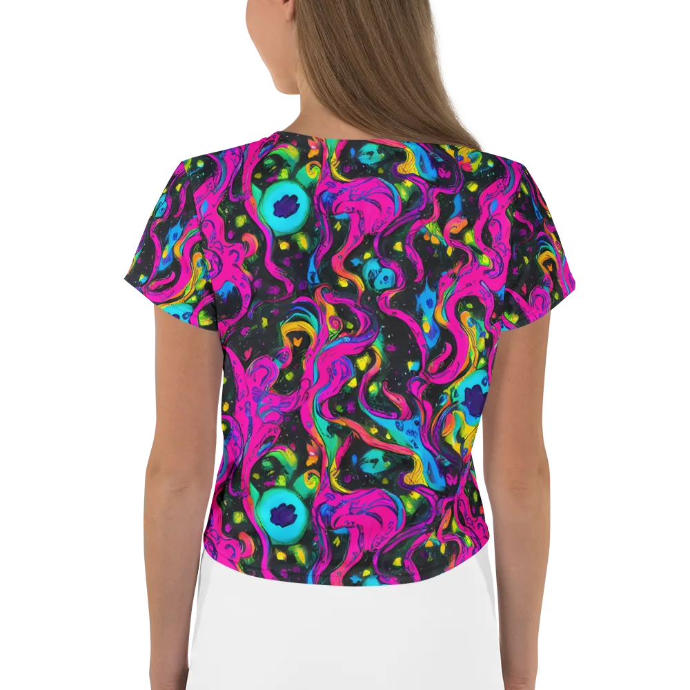Afterdark Flow on Crop Tee — Back