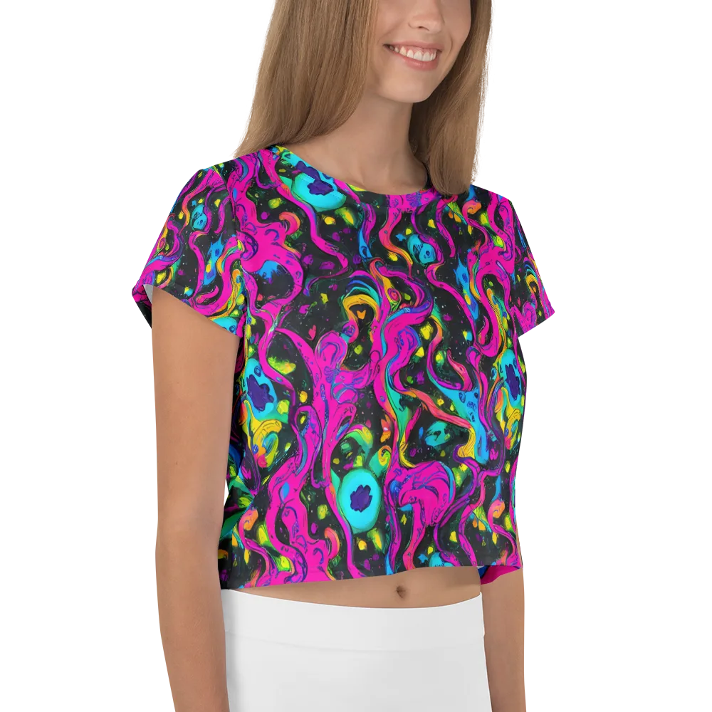 Afterdark Flow on Crop Tee — Right