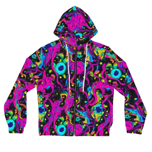 Afterdark Flow on a Women's Full-Zip Hoodie