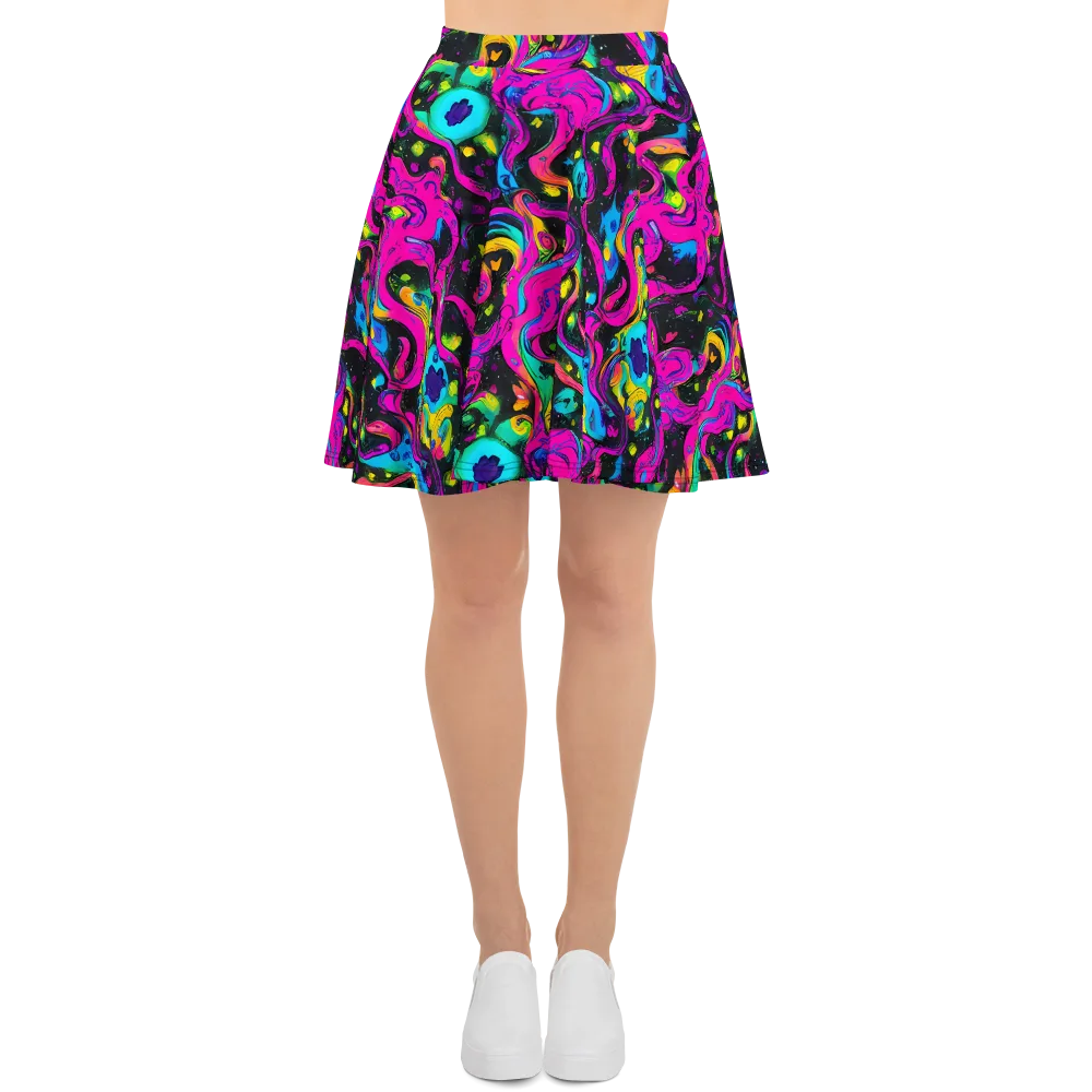 Afterdark Flow on Skater Skirt — Front