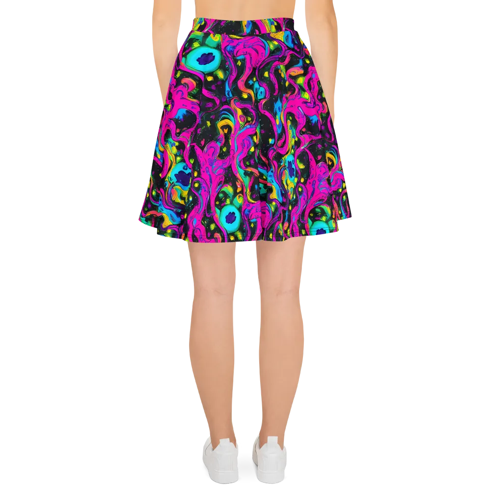 Afterdark Flow on Skater Skirt — Back