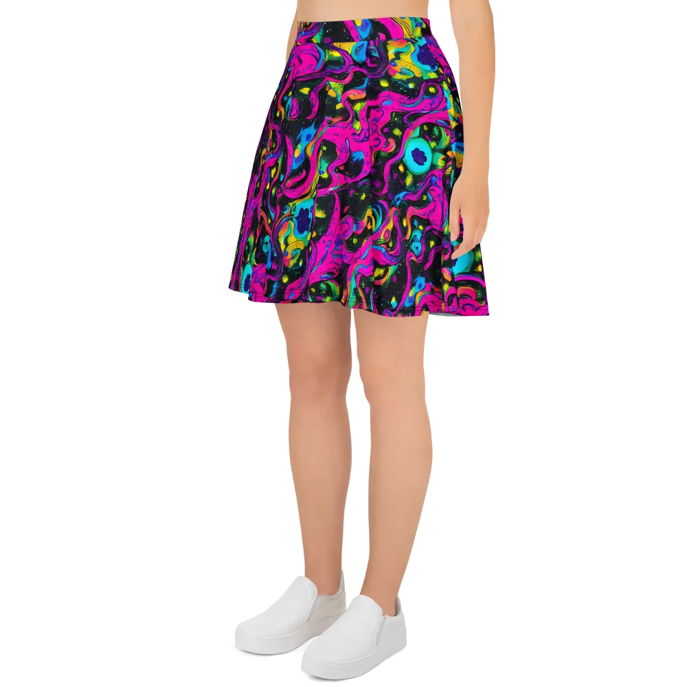 Afterdark Flow on Skater Skirt — Left