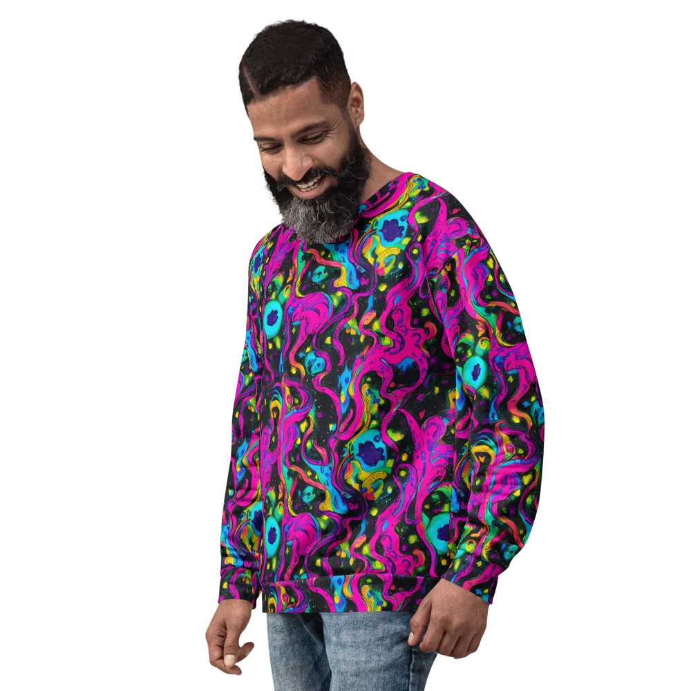 Afterdark Flow on Sweatshirt — Left Front