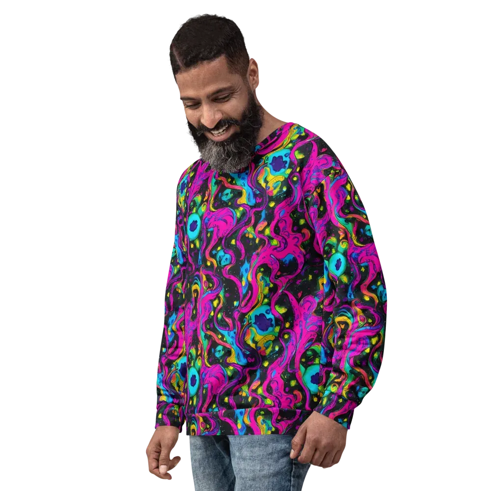 Afterdark Flow on Sweatshirt — Left Front