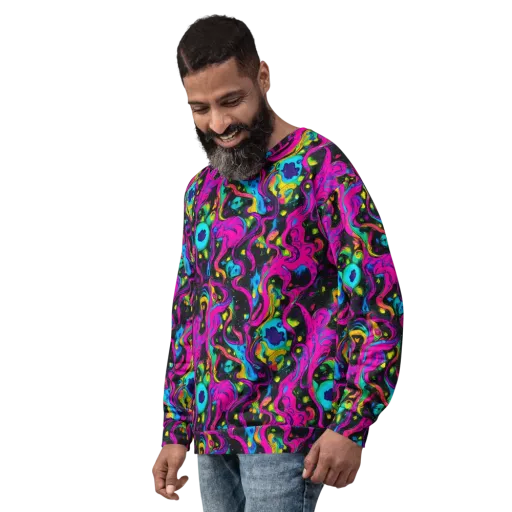 Afterdark Flow on a Sweatshirt