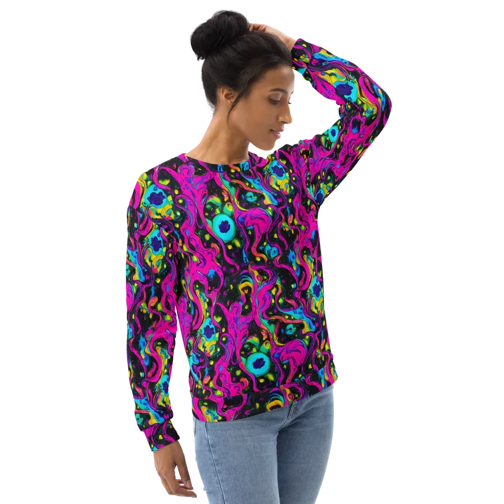 Afterdark Flow on Sweatshirt — Right Front