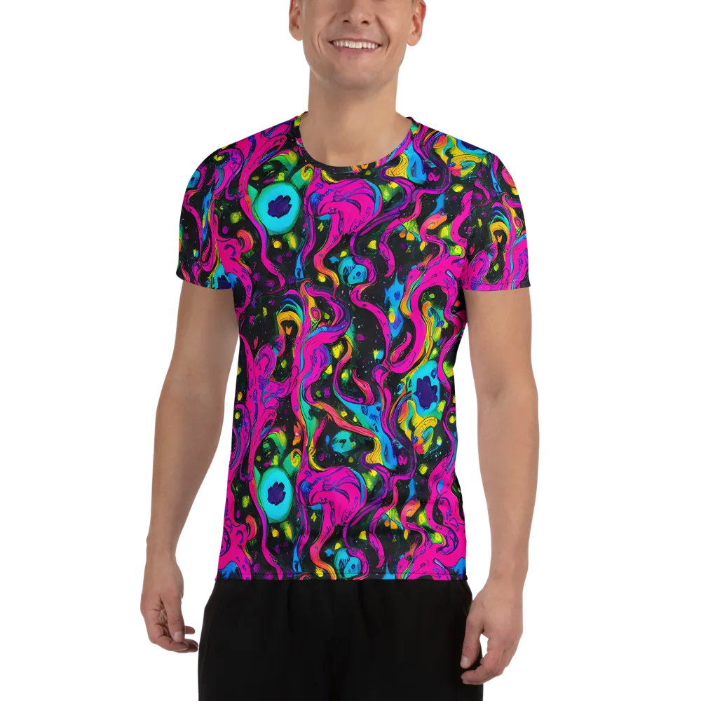 Afterdark Flow on Men's Athletic T-Shirt — Front