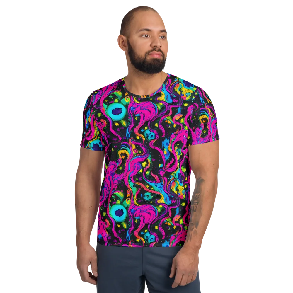 Afterdark Flow on Men's Athletic T-Shirt — Front