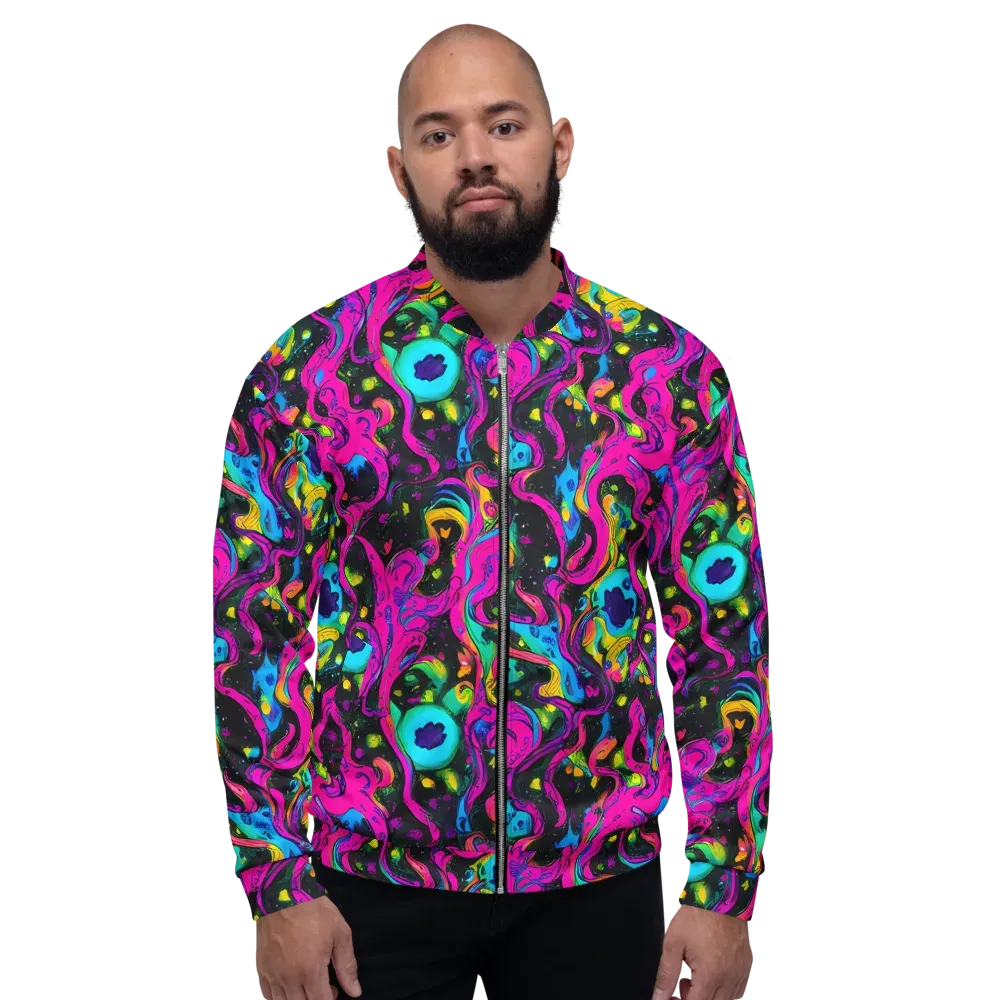 Afterdark Flow on Bomber Jacket — Front