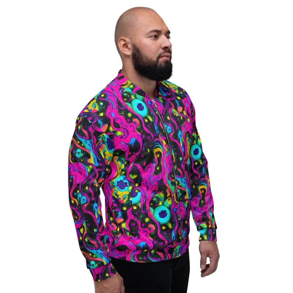 Afterdark Flow on Bomber Jacket — Right