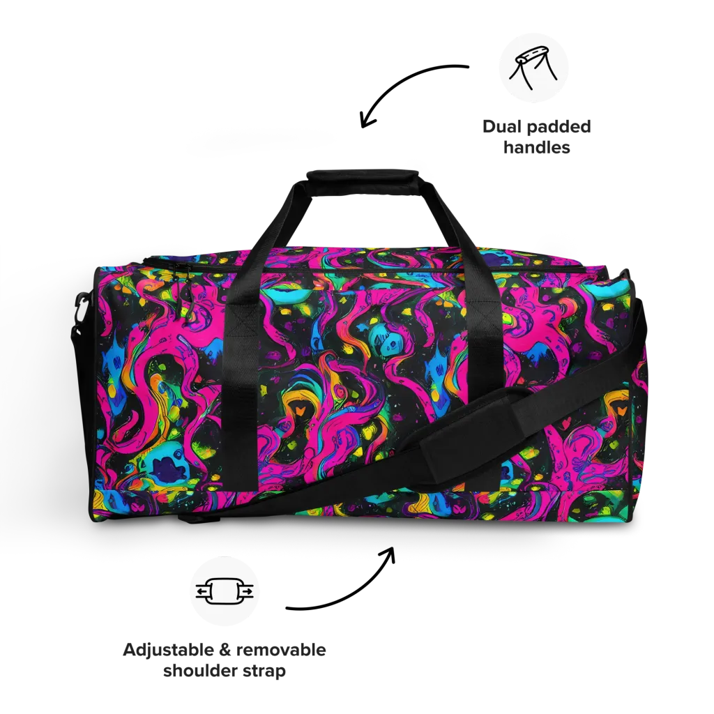 Afterdark Flow on Duffle Bag — Front