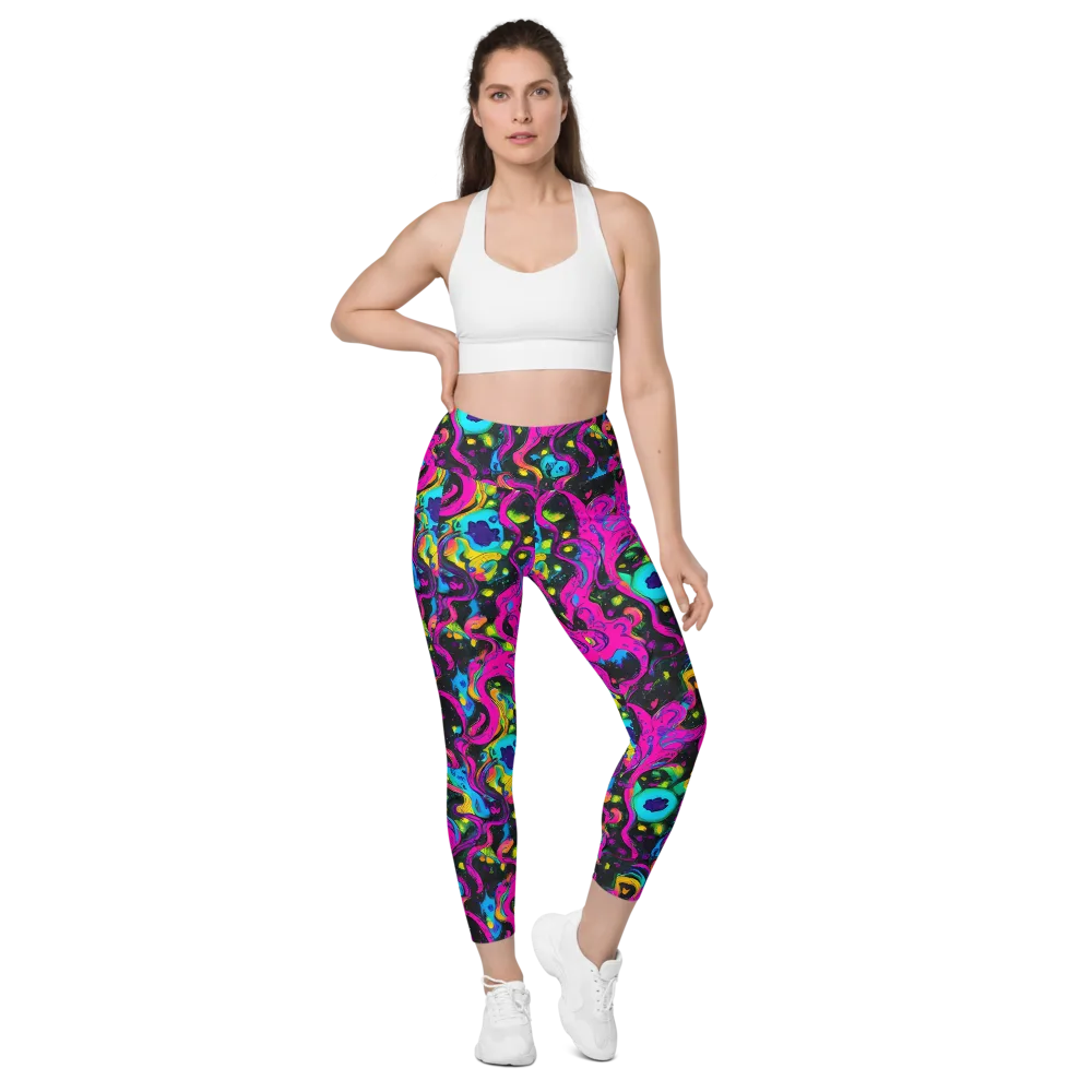 Afterdark Flow on Leggings with Pockets — Front