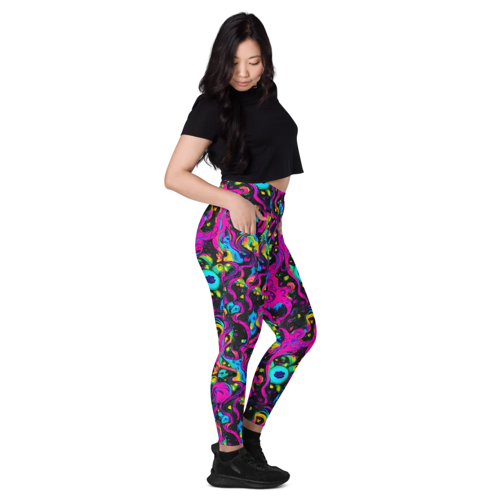 Afterdark Flow on Leggings with Pockets — Right
