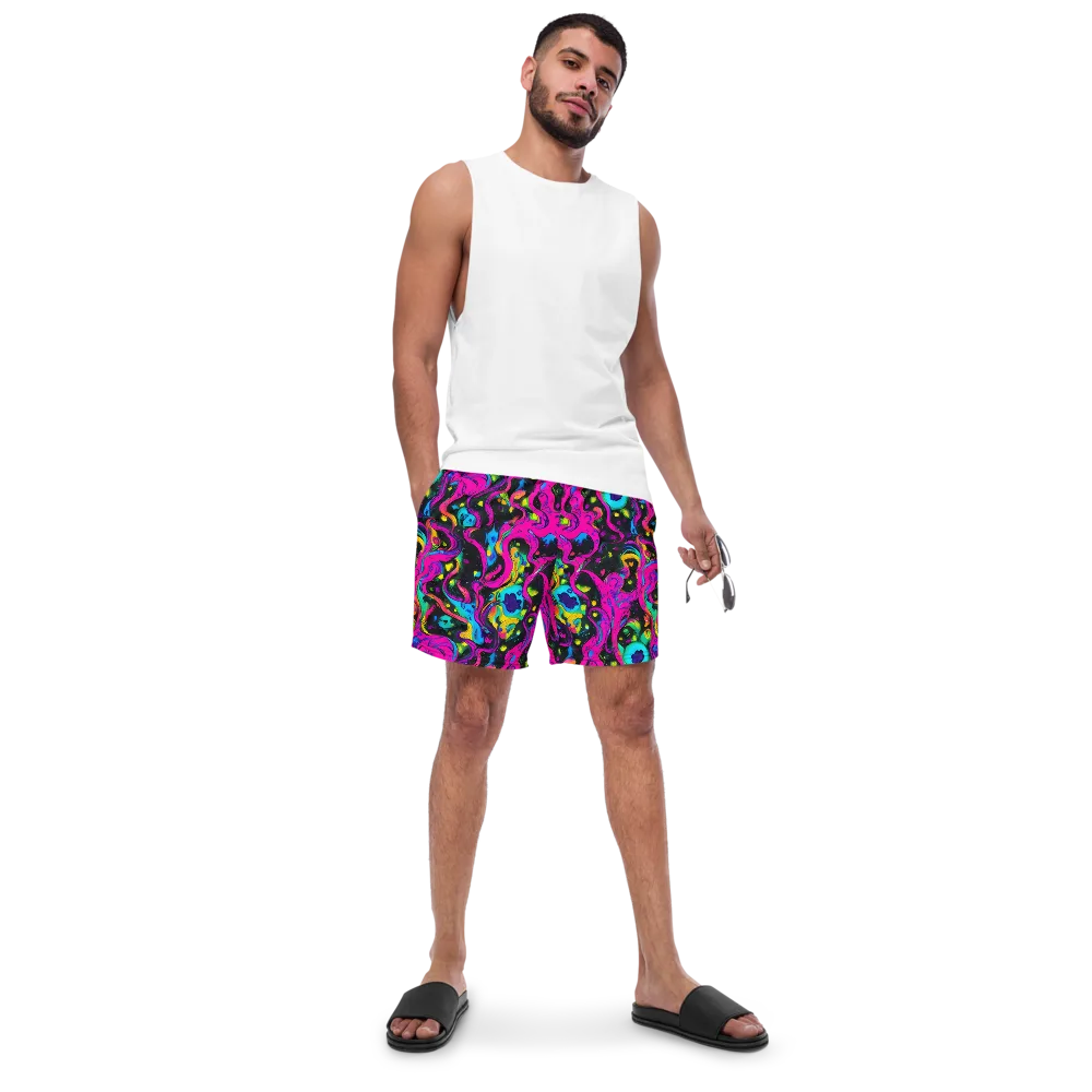 Afterdark Flow on Swim Trunks — Front