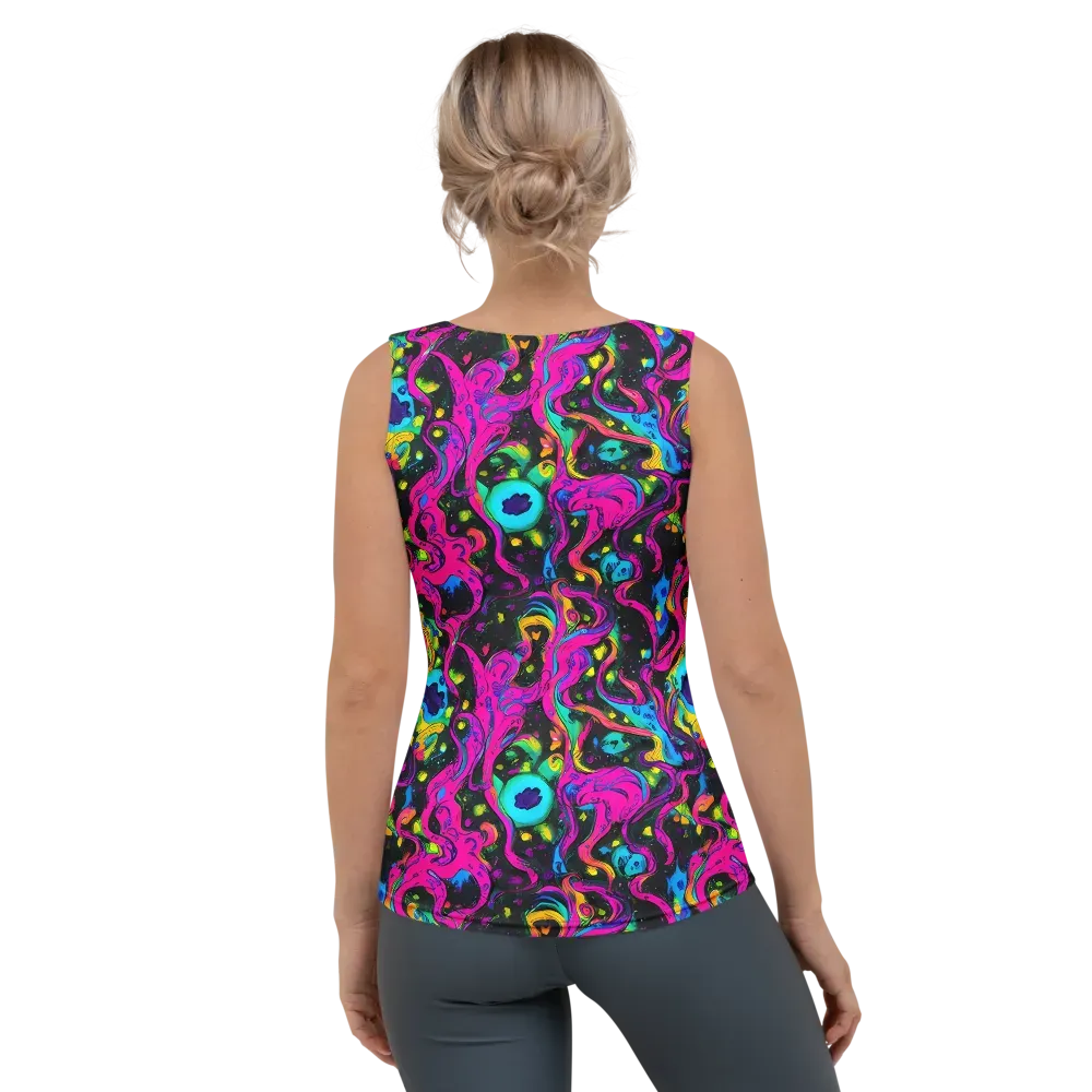 Afterdark Flow on Women's Tank Top — Back