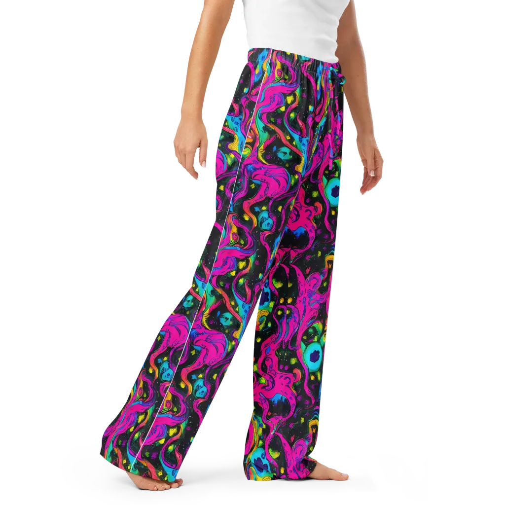 Afterdark Flow on Women's Pajama Pants — Right Front