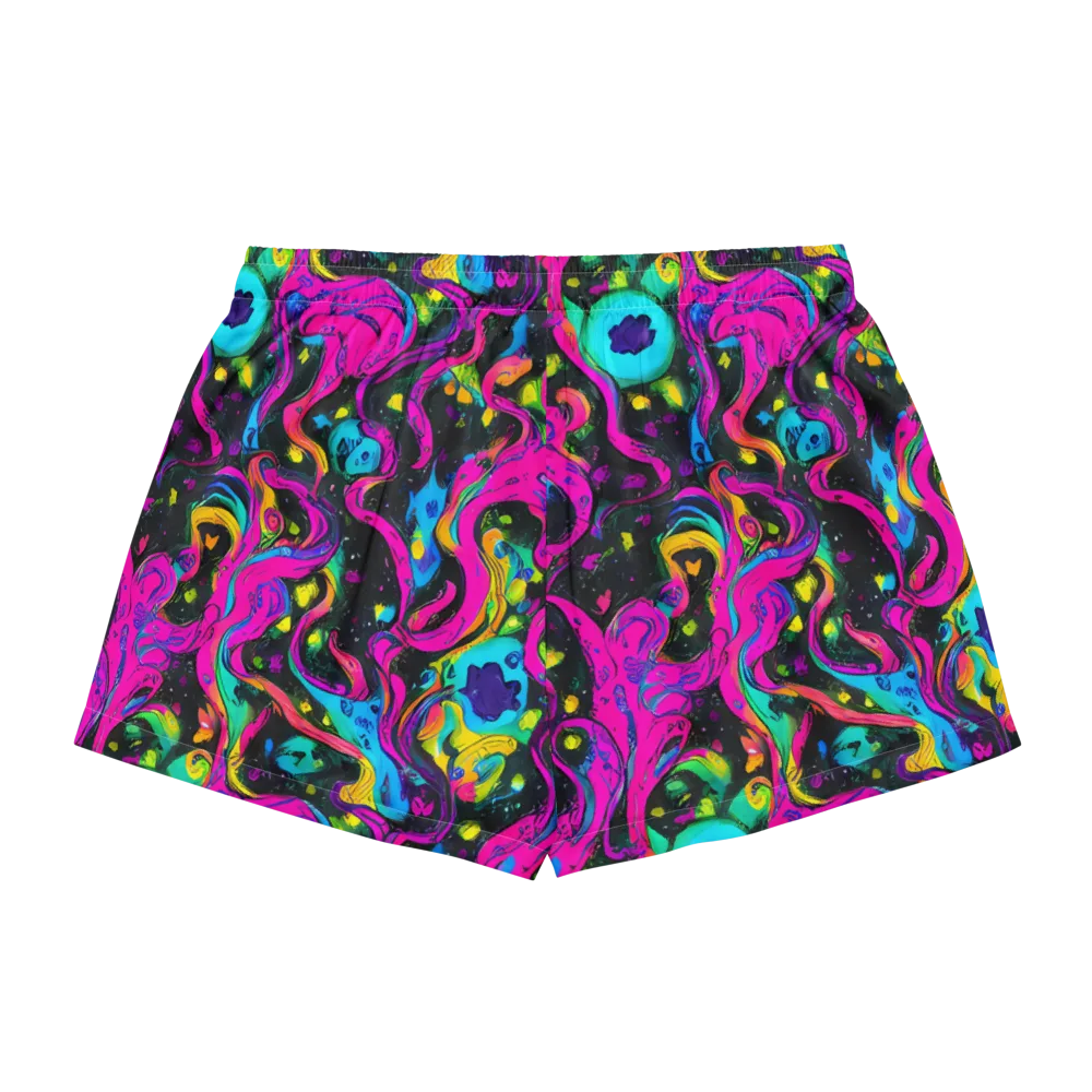 Afterdark Flow on Women's Pajama Shorts — Back