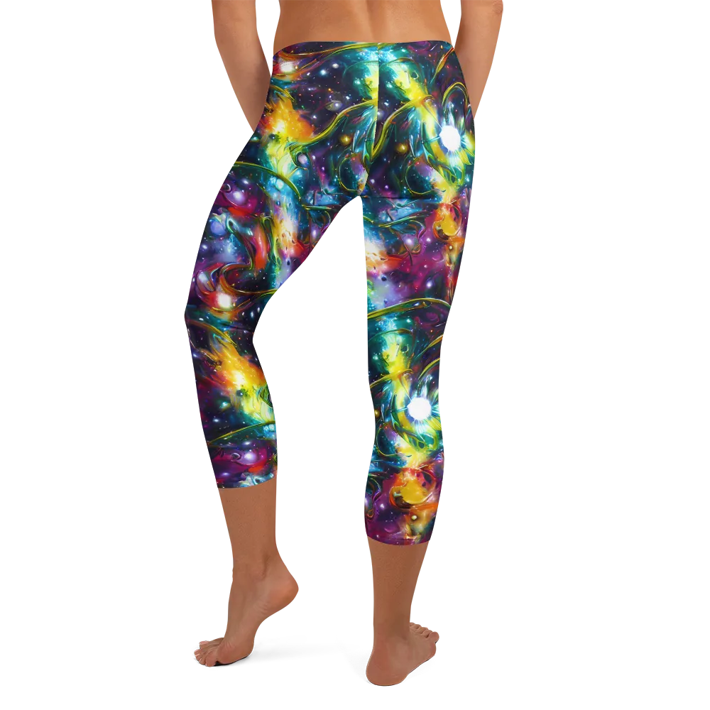 Solar Spell on Capri Leggings — Back