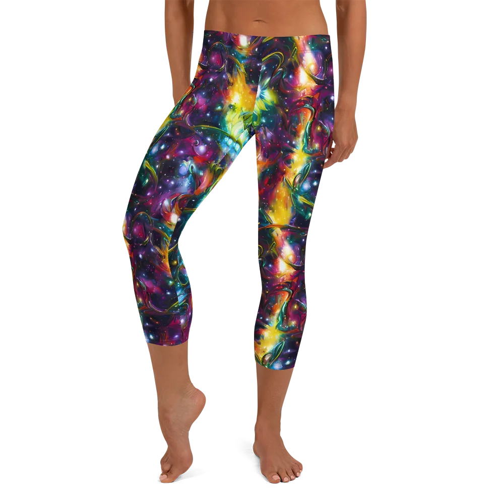 Solar Spell on Capri Leggings — Front