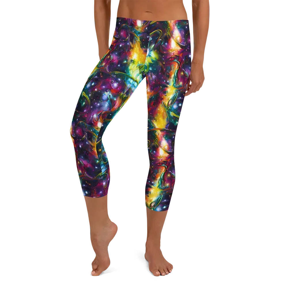 Solar Spell on Capri Leggings — Front
