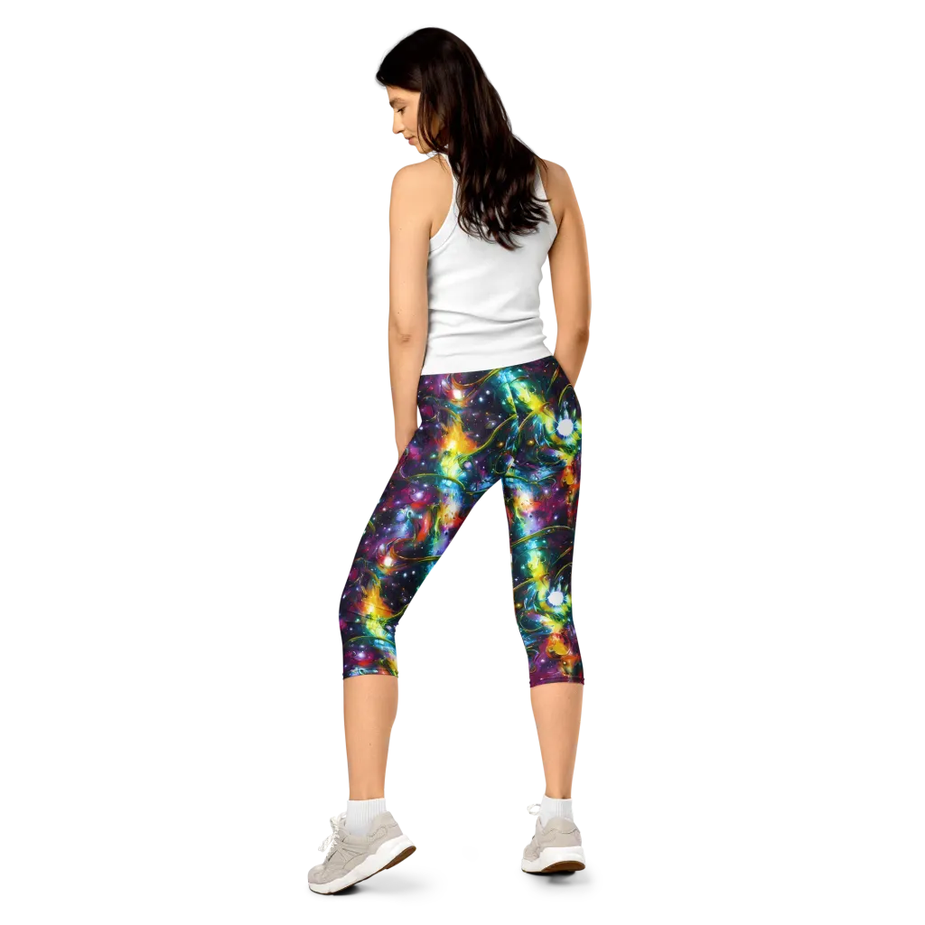 Solar Spell on Capri Leggings — Back